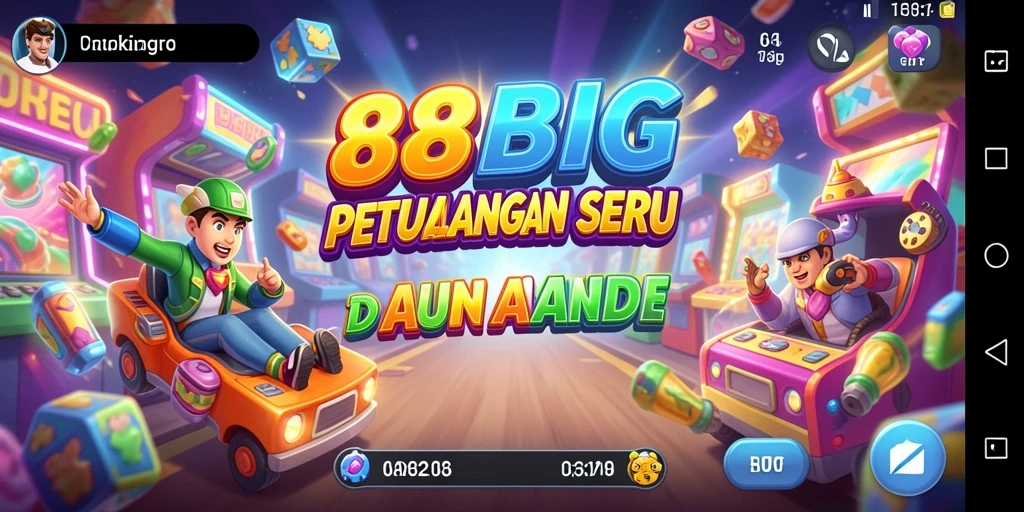 Tampilan gameplay seru dan berwarna di 88BIG