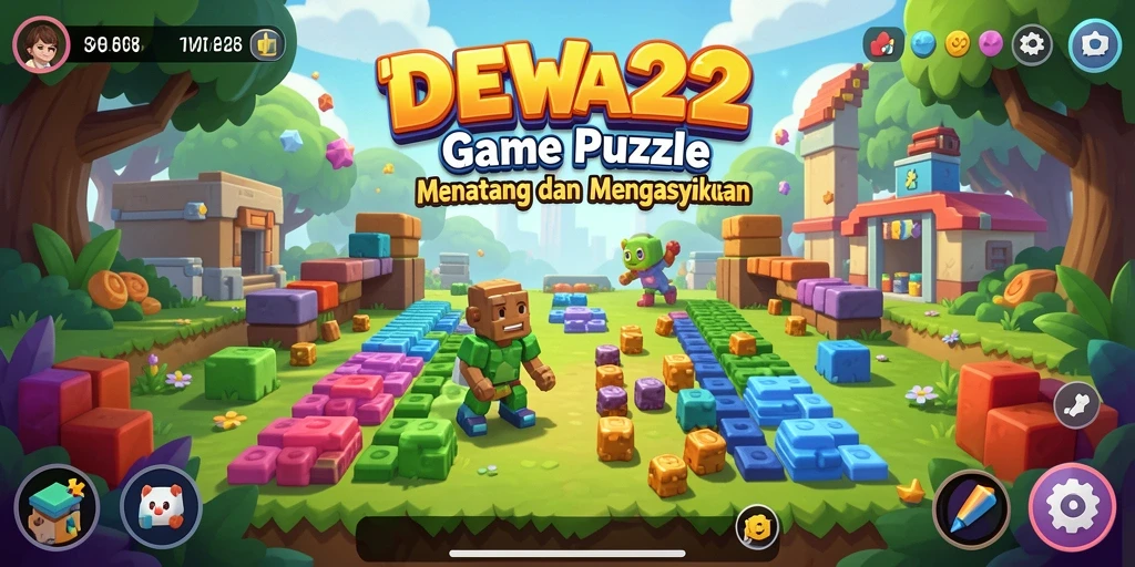 Gameplay seru dengan berbagai tantangan Puzzle di DEWA22.