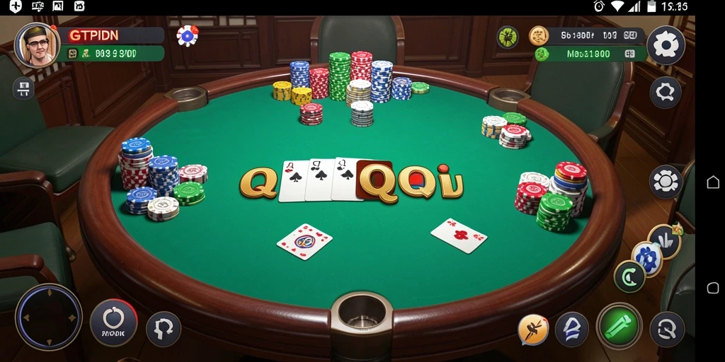 Screenshot menunjukkan gameplay seru QiuQiu di GTPIDN.