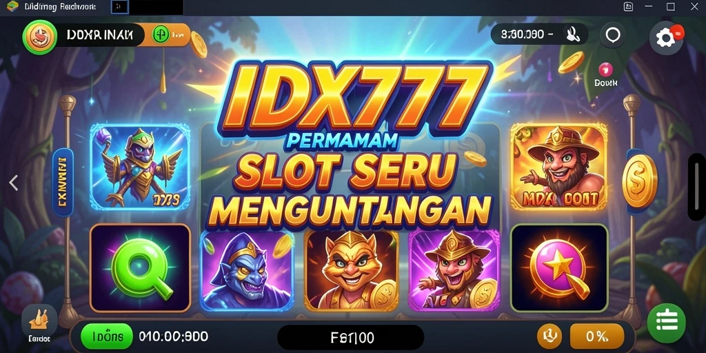 Tampilan gameplay slot menarik di IDX777.