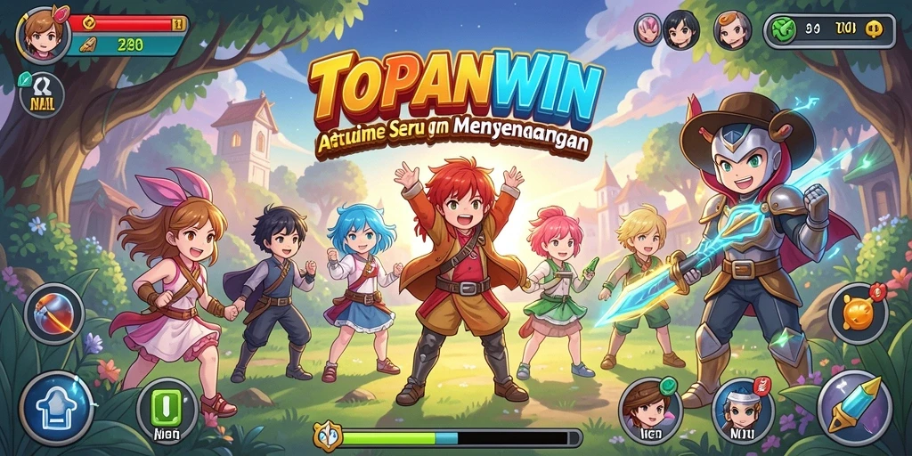 Screenshot gameplay TOPANWIN menampilkan petualangan seru di dunia Anime.